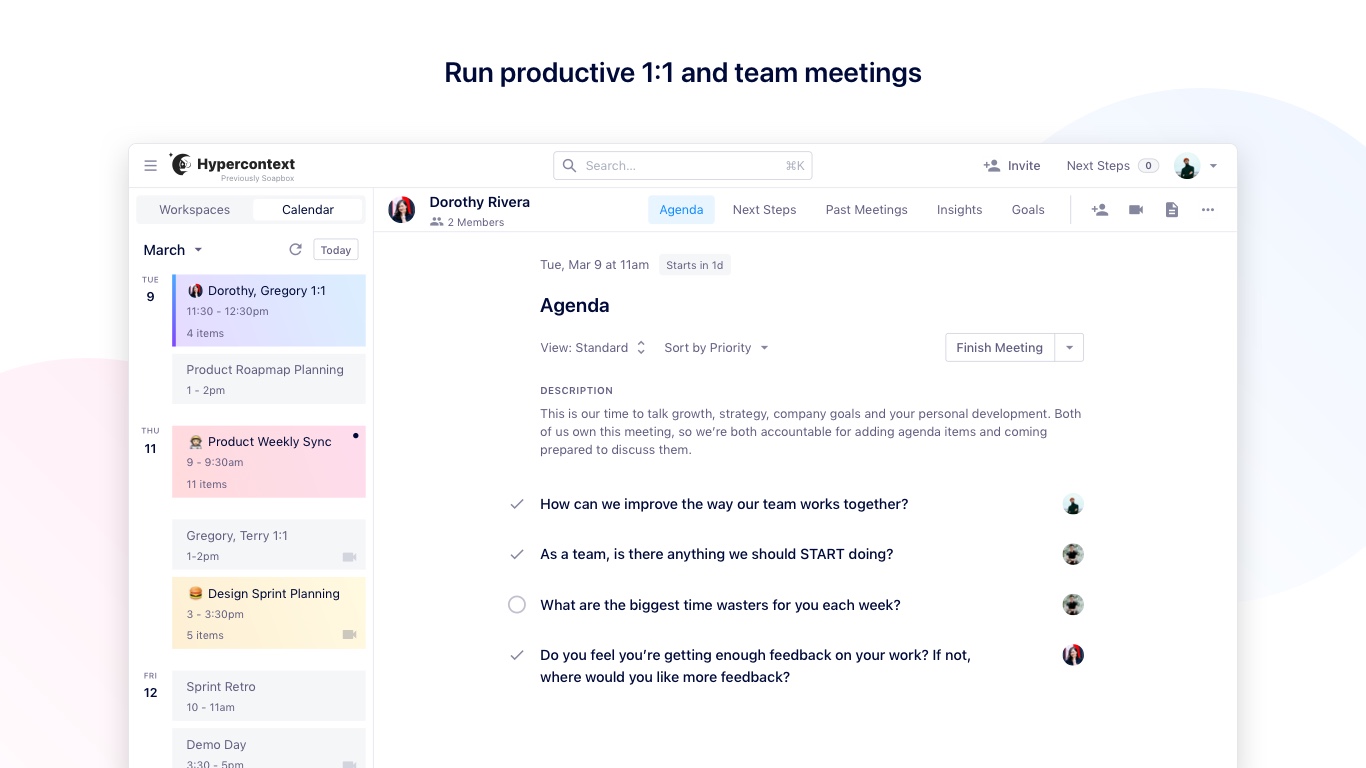 meeting agenda app