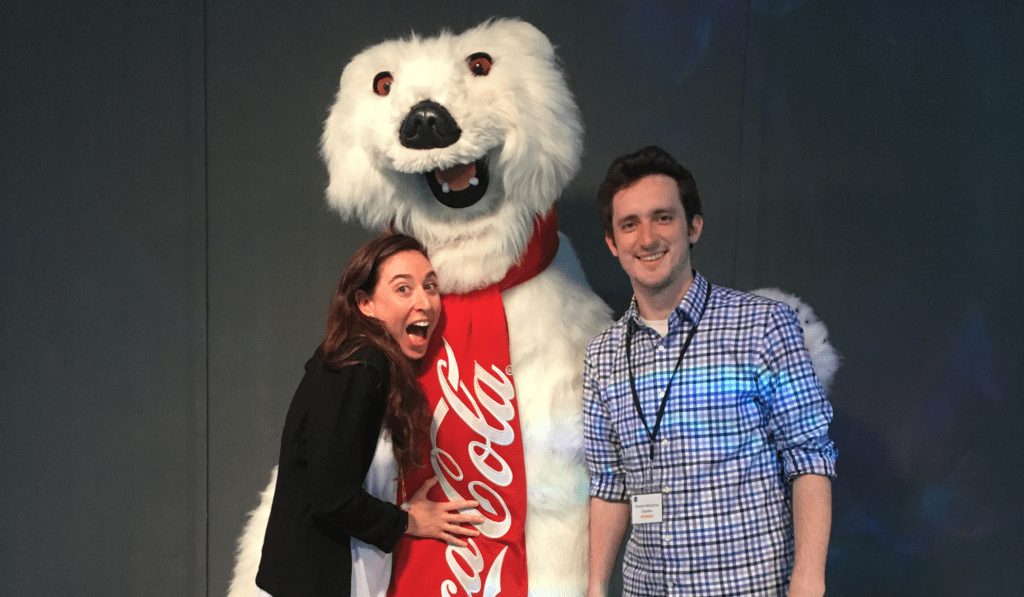 Brennan and Jess with Coca Cola from SoapBox