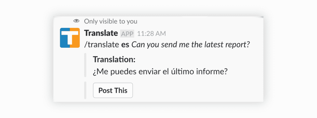 Translate for Slack